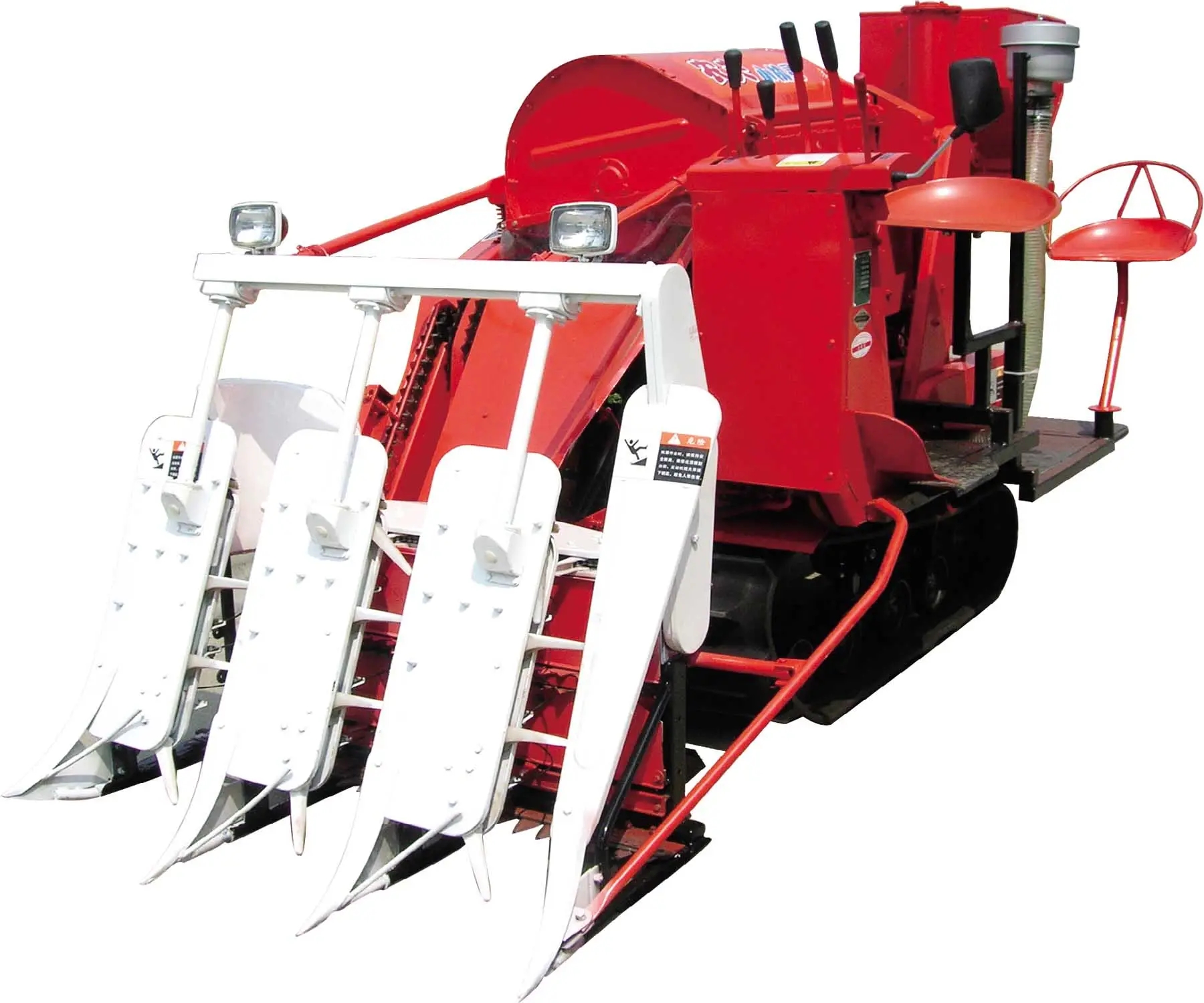 semi-feeding combine harvester