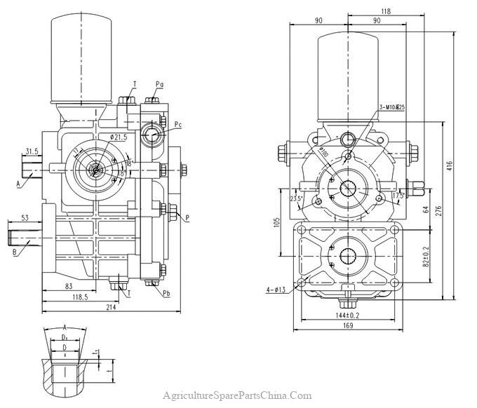 HST Hydraulic Static Transmission for Combine Harvester